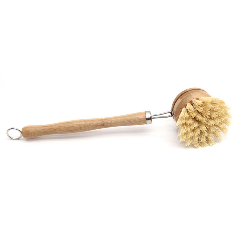 Multi-tasking long handle brush - replaceable bristles