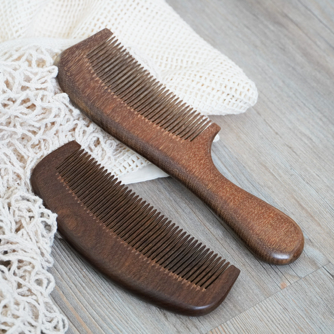 vintage wooden comb