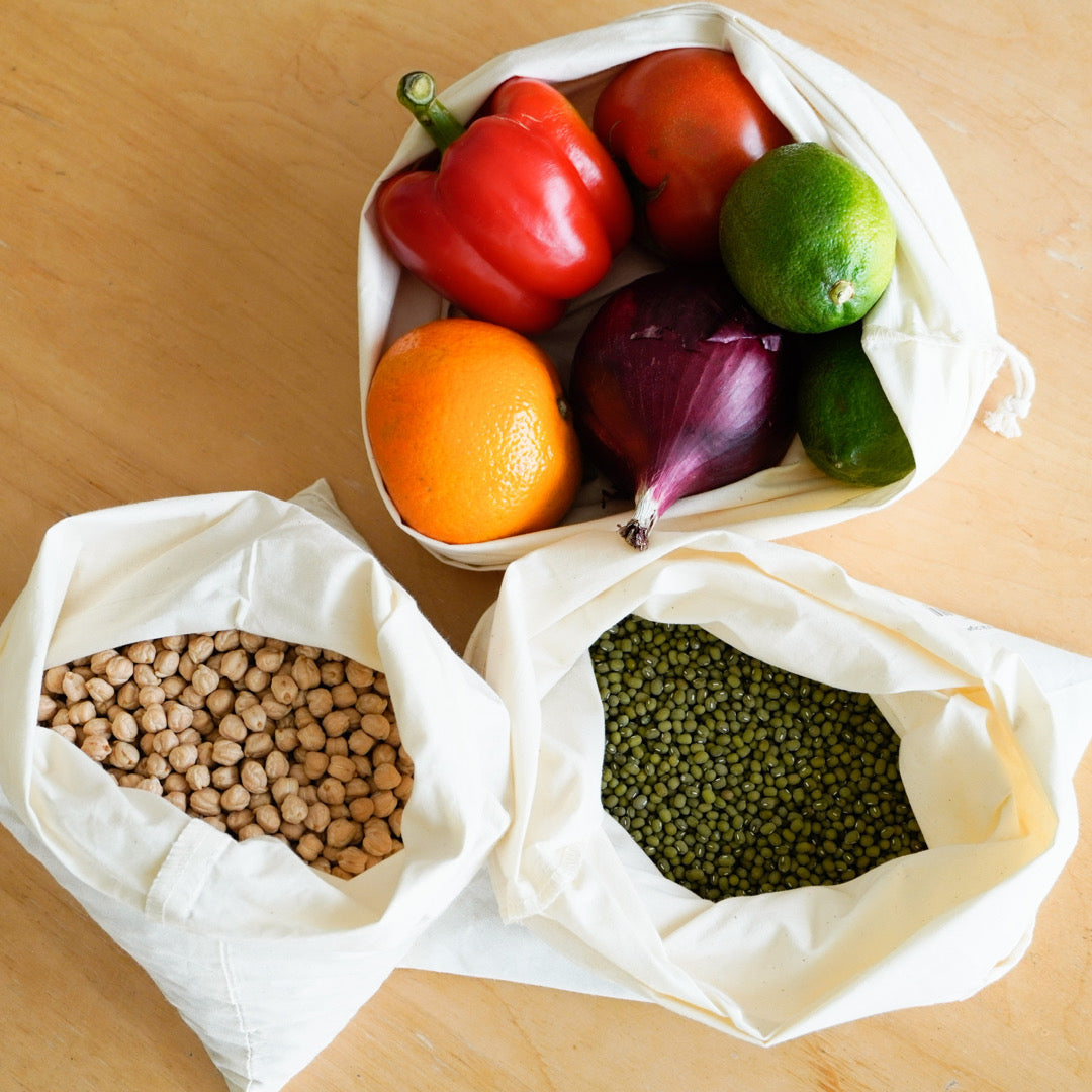 Fruit and vegetable shopping bag - stitched version